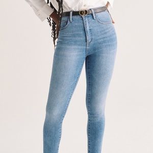 Denim Forum Lola Skinny High Rise- 30L Size 26